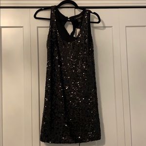 White House Black Market Black Sequin Dress